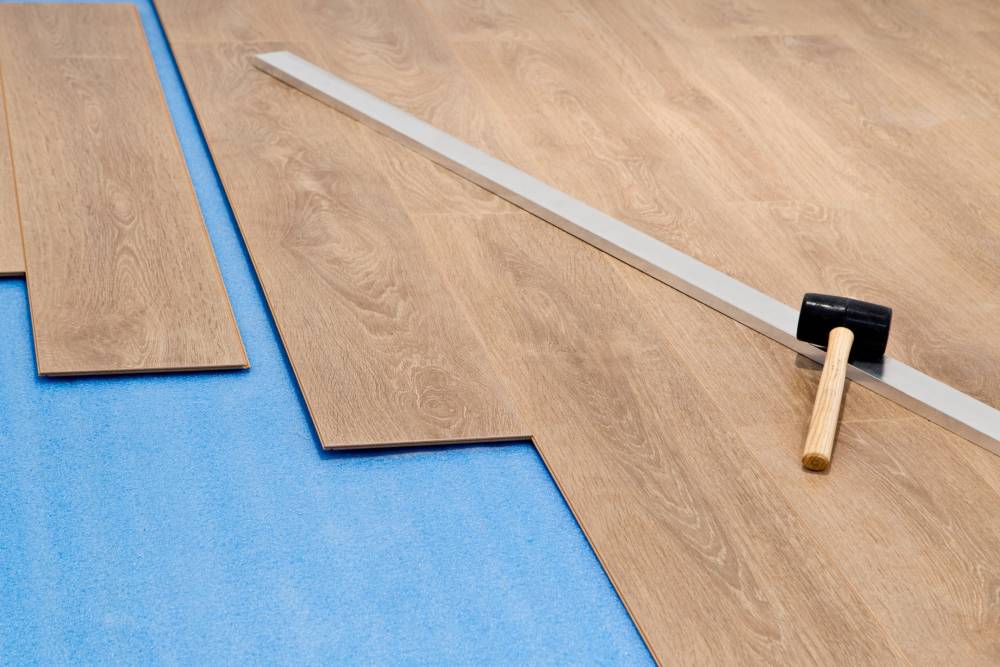 pose de parquet flottant à Montivilliers